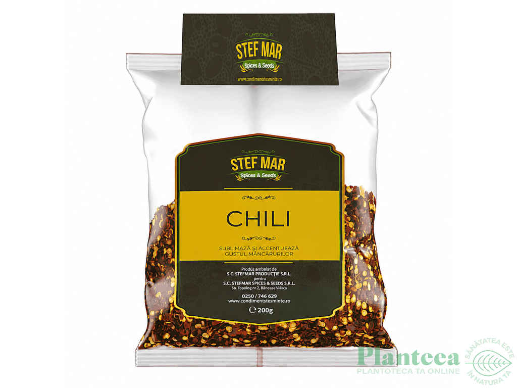 Condiment chilli fulgi 200g - STEF MAR