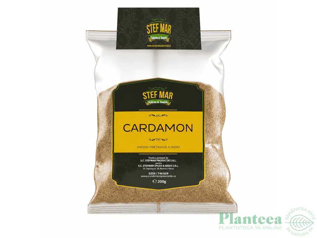 Condiment cardamon macinat 200g - STEF MAR