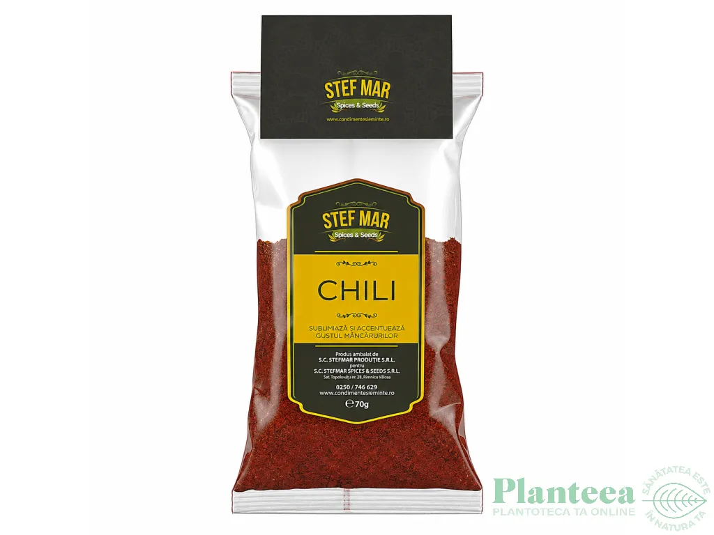 Condiment chilli macinat 70g - STEF MAR