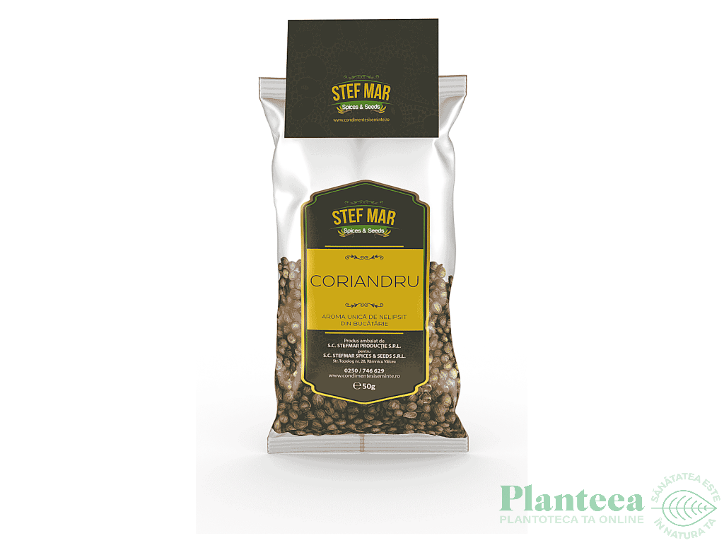 Condiment coriandru boabe 50g - STEF MAR