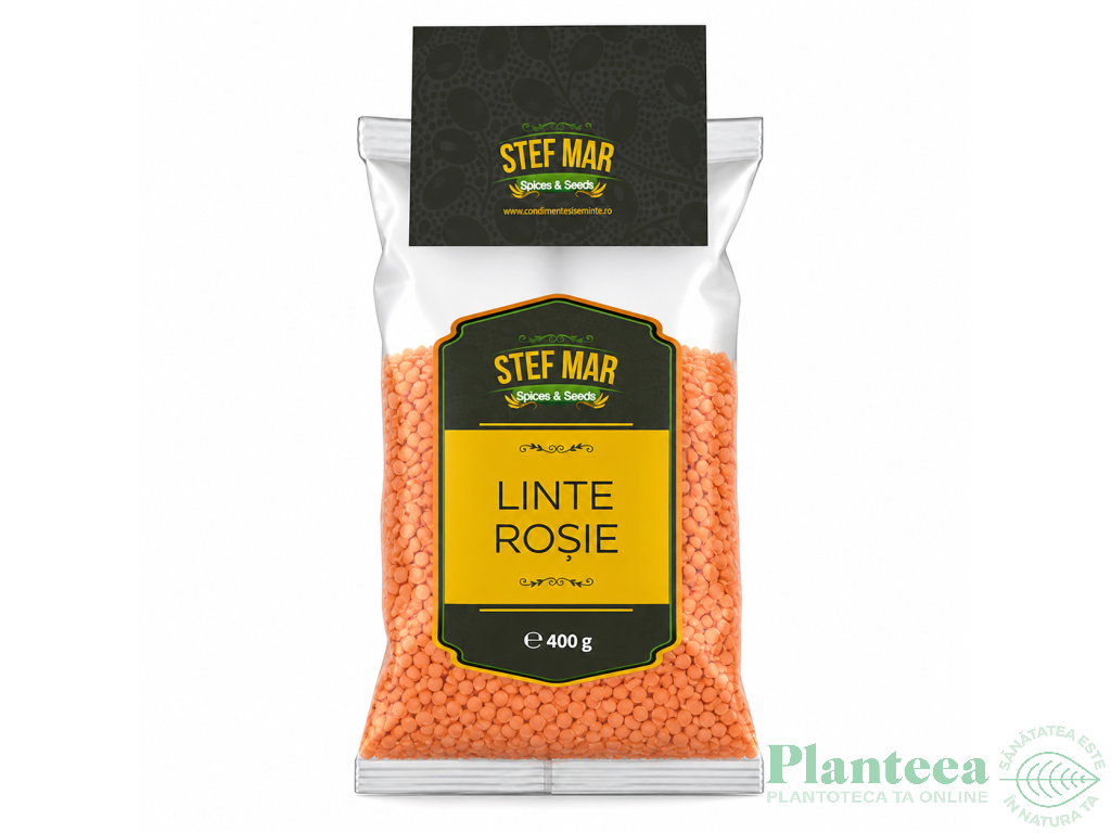 Linte rosie boabe 400g - STEF MAR