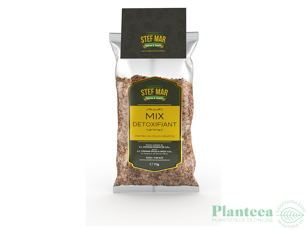Mix detoxifiant pt colon sanatos 70g - STEF MAR