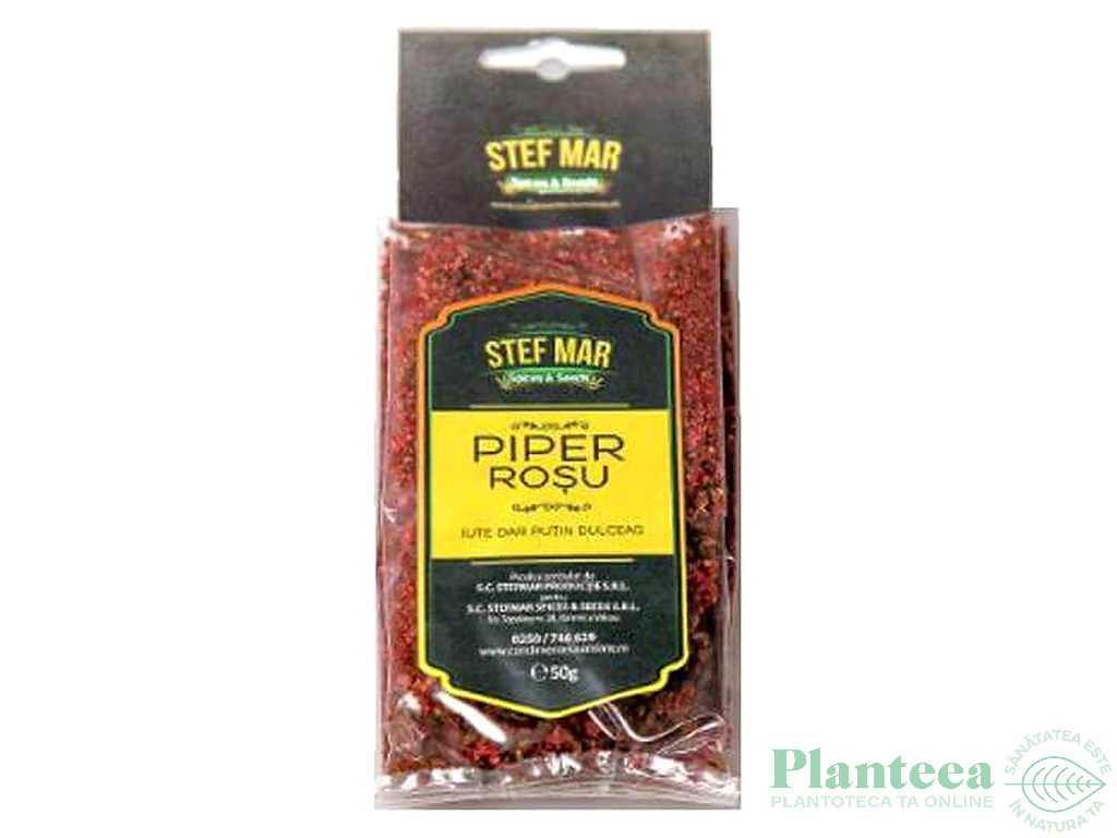 Condiment piper rosu maruntit 50g - STEF MAR