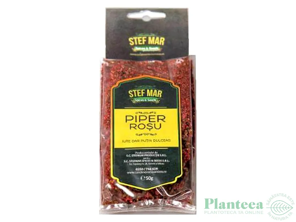 Condiment piper rosu maruntit 50g - STEF MAR