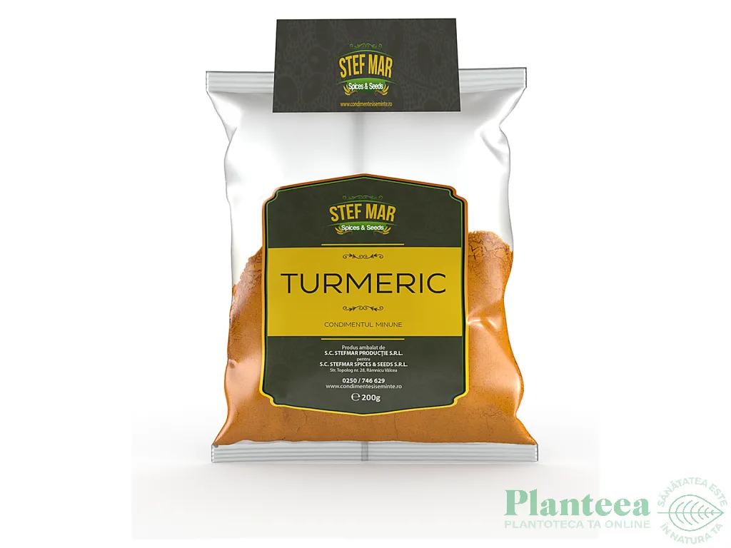 Condiment turmeric macinat 200g - STEF MAR
