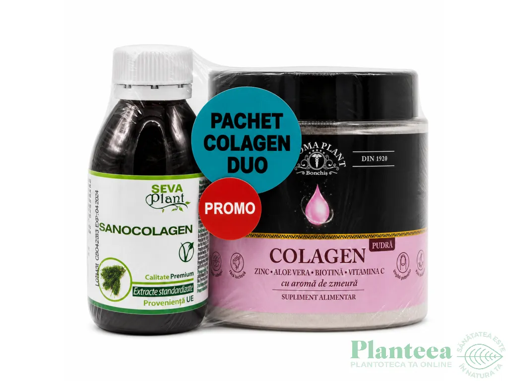 Kit Colagen Duo Complex [Colagen pudra 240g + SanoColagen 150ml] 2b - SEVA PLANT