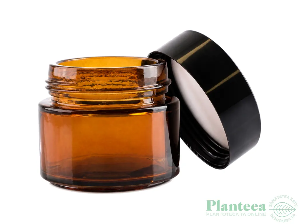 Borcanel sticla bruna cu capac 100ml - ELLEMENTAL