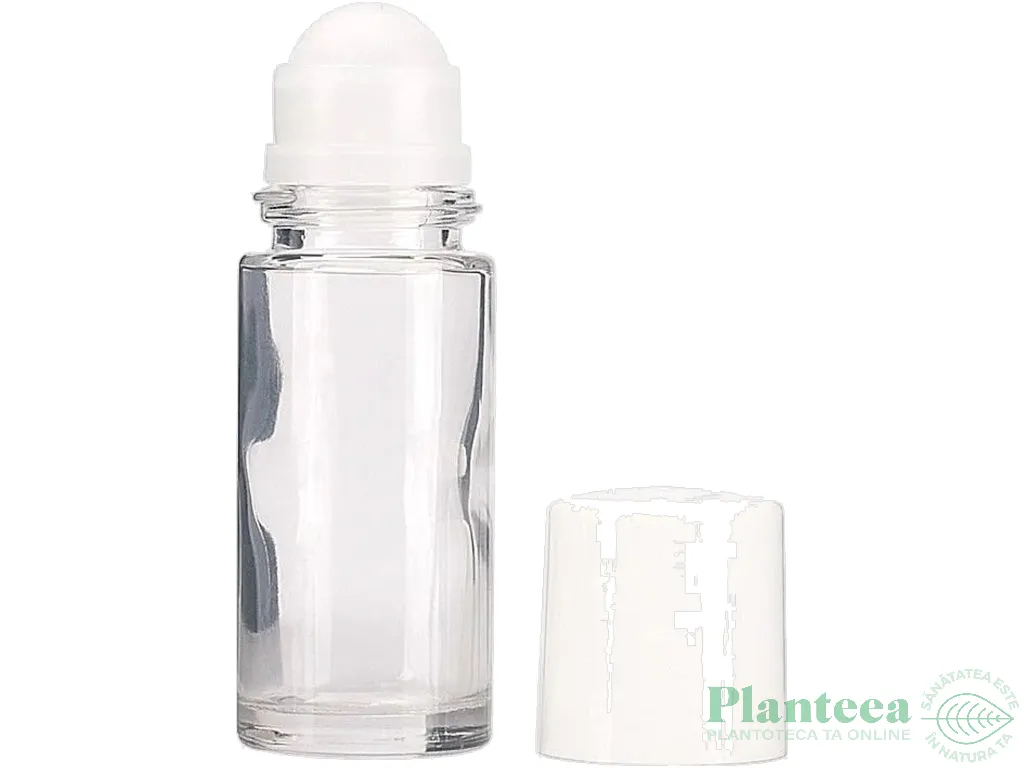 Flacon sticla tip roll on cu bila plastic 50ml - ELLEMENTAL