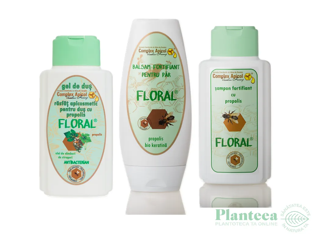 Caseta cadou Floral [Gel dus+Balsam par+Sampon] 3b - COMPLEX APICOL