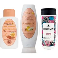 Caseta cadou Floramin [Gel dus+Balsam par+Sampon] 3b - COMPLEX APICOL