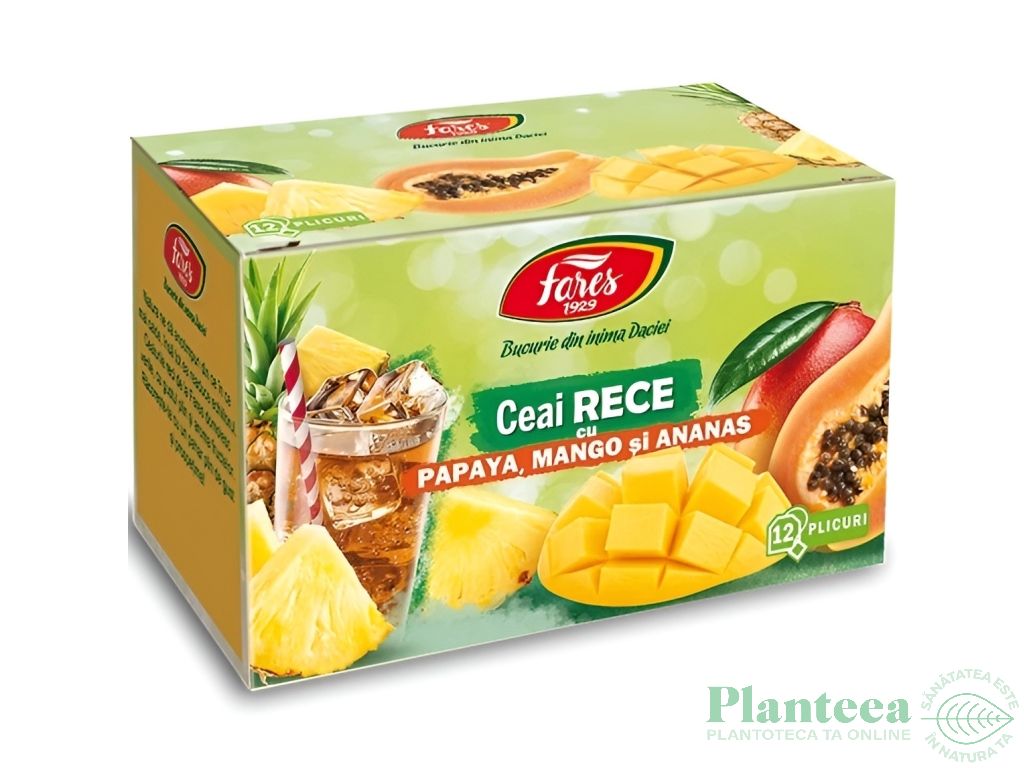 Ceai rece papaya mango ananas 12dz - FARES