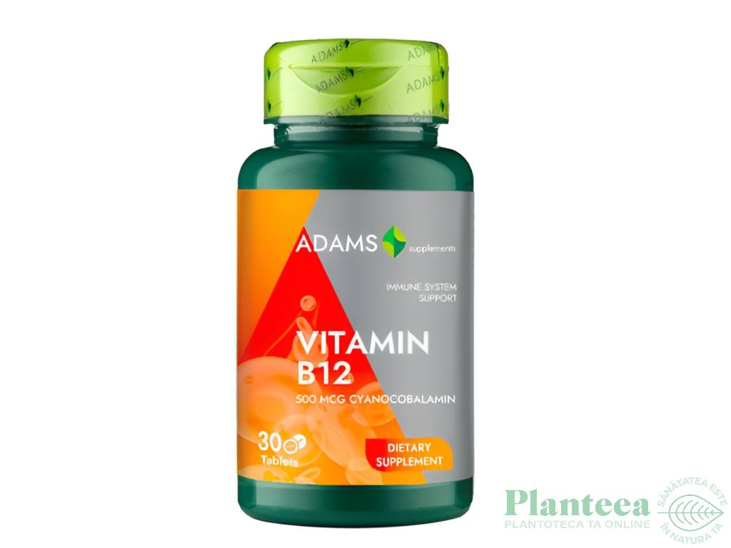 Vitamina B12 500mcg 30cp - ADAMS SUPPLEMENTS