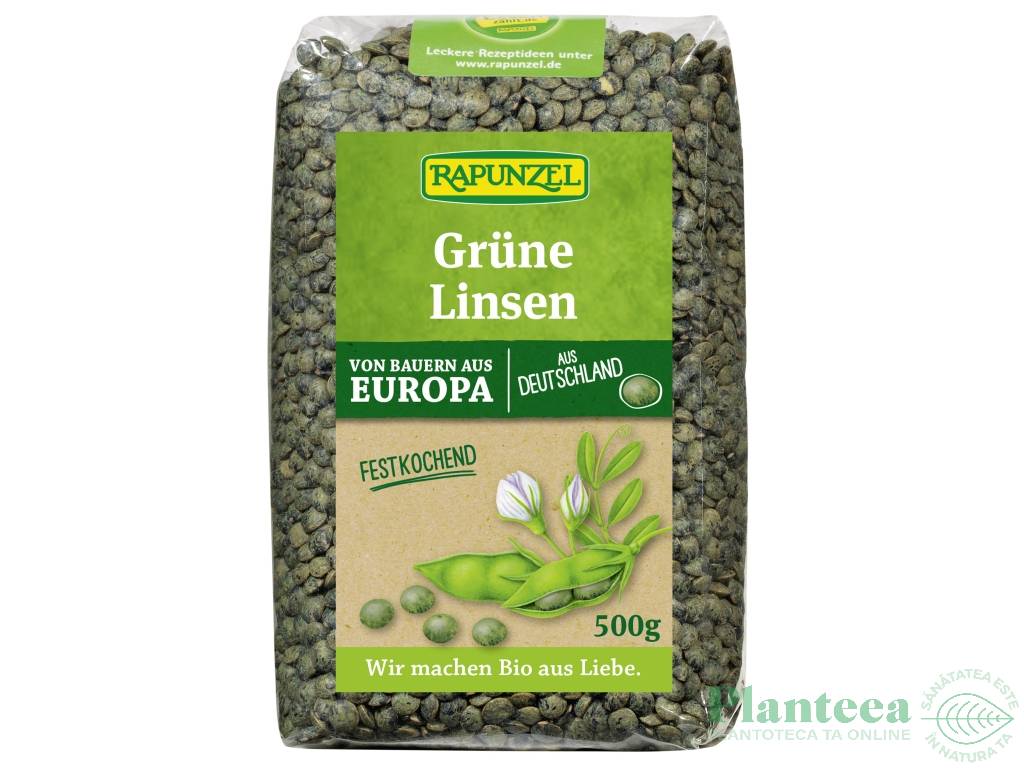 Linte verde boabe eco 250g - RAPUNZEL