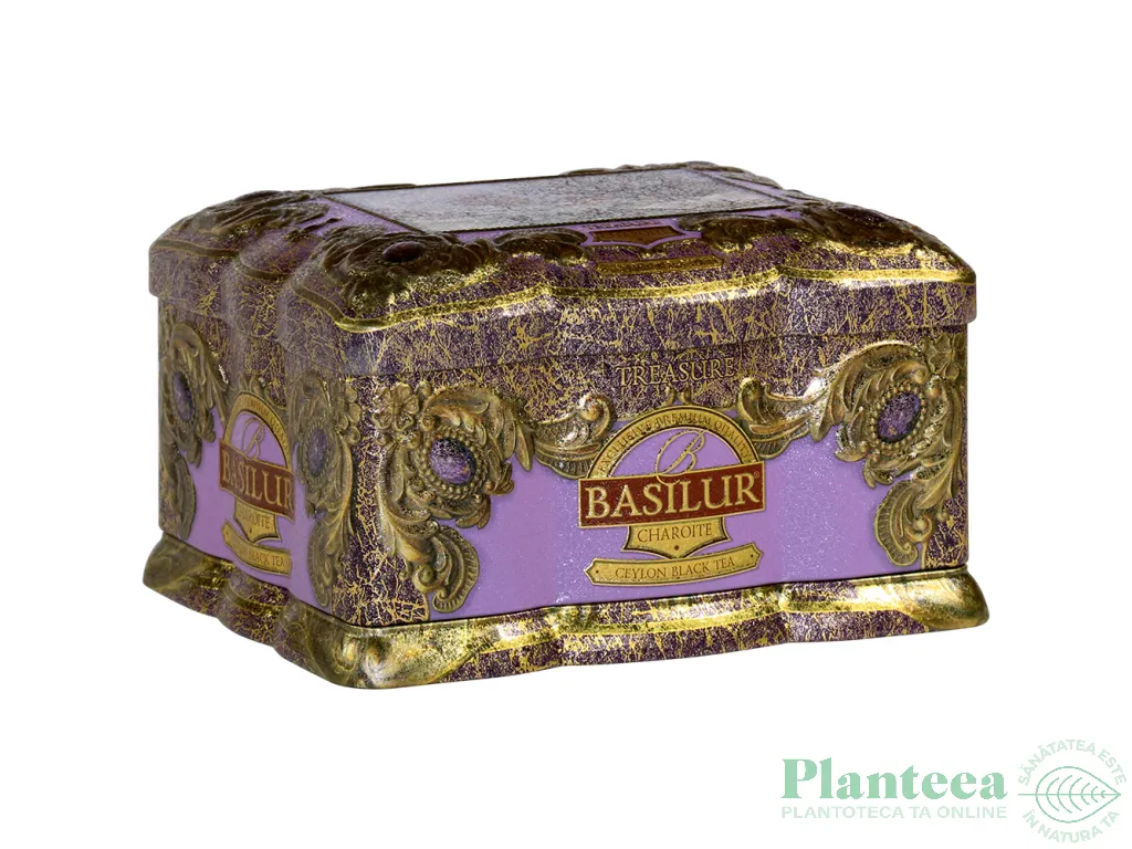 Ceai negru ceylon Treasure Charoite cutie 100g - BASILUR