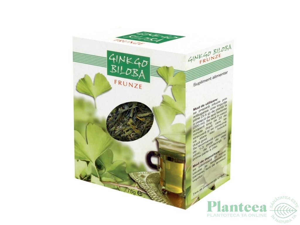 Ceai ginkgo biloba 75g - PARAPHARM