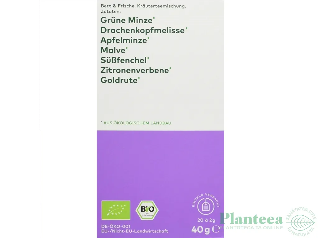 Ceai munte proaspat eco 20dz - LEBENSBAUM