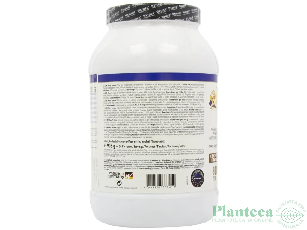Pulbere proteica zer izolat CFM ciocolata 908g - WEIDER