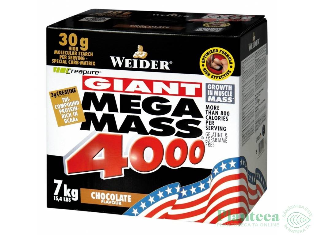 Gigant mega mass 4000 ciocolata 7kg - WEIDER