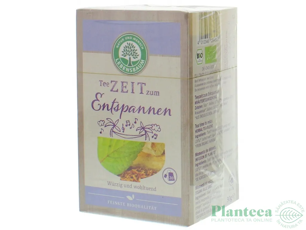 Ceai fa~ti timp pt relaxare eco 20dz - LEBENSBAUM