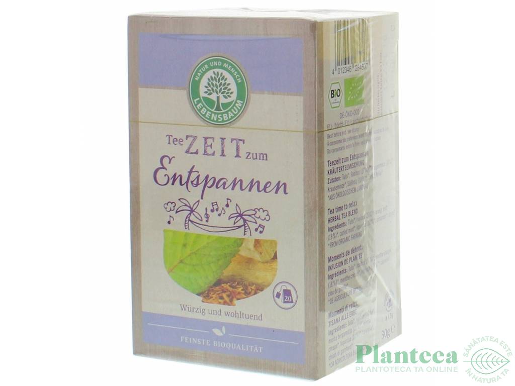 Ceai fa~ti timp pt relaxare eco 20dz - LEBENSBAUM