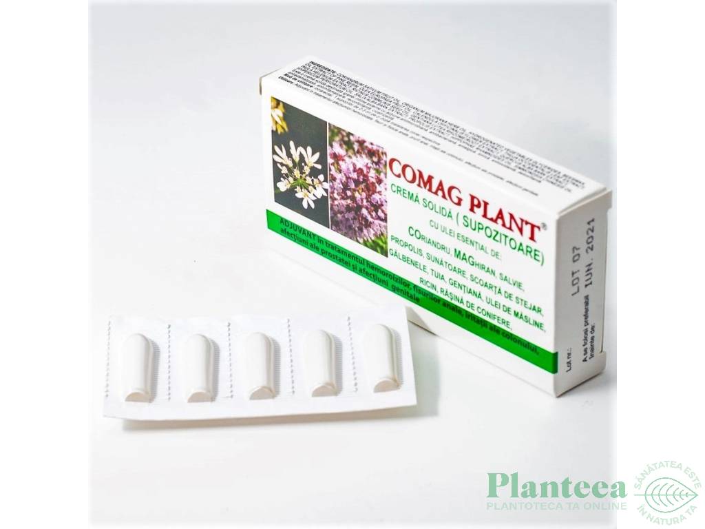 Supozitoare Comag Plant 10x1,5g - ELZIN PLANT