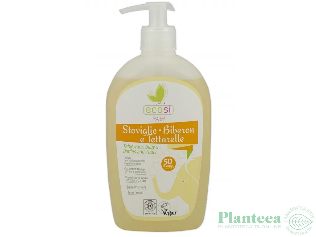 Detergent lichid vesela biberoane bebe 500ml - ECOSI
