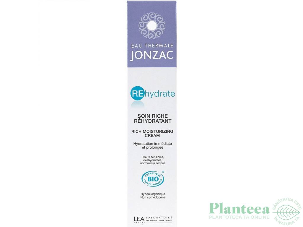 Crema hidratanta ten normal uscat Rehydrate 50ml - JONZAC