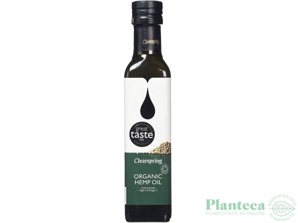 Ulei canepa presat la rece eco 200ml - CLEARSPRING