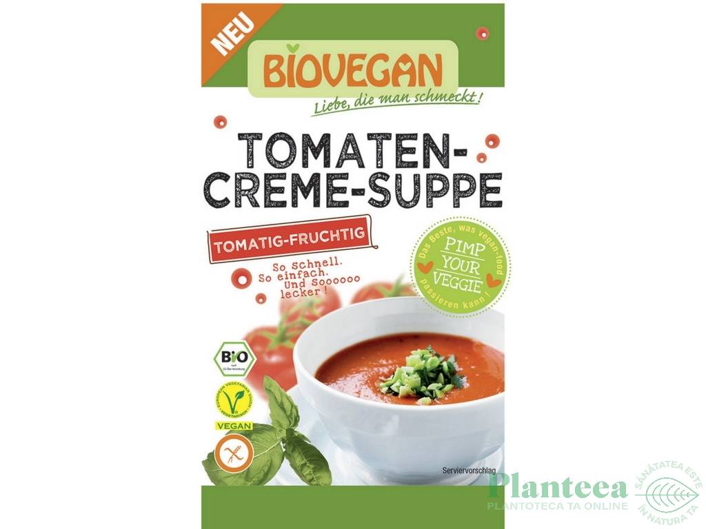 Supa crema tomate fara gluten eco 46g - BIOVEGAN