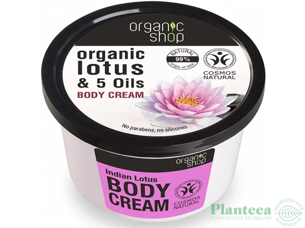 Crema corp lotus 5uleiuri 250ml - ORGANIC SHOP