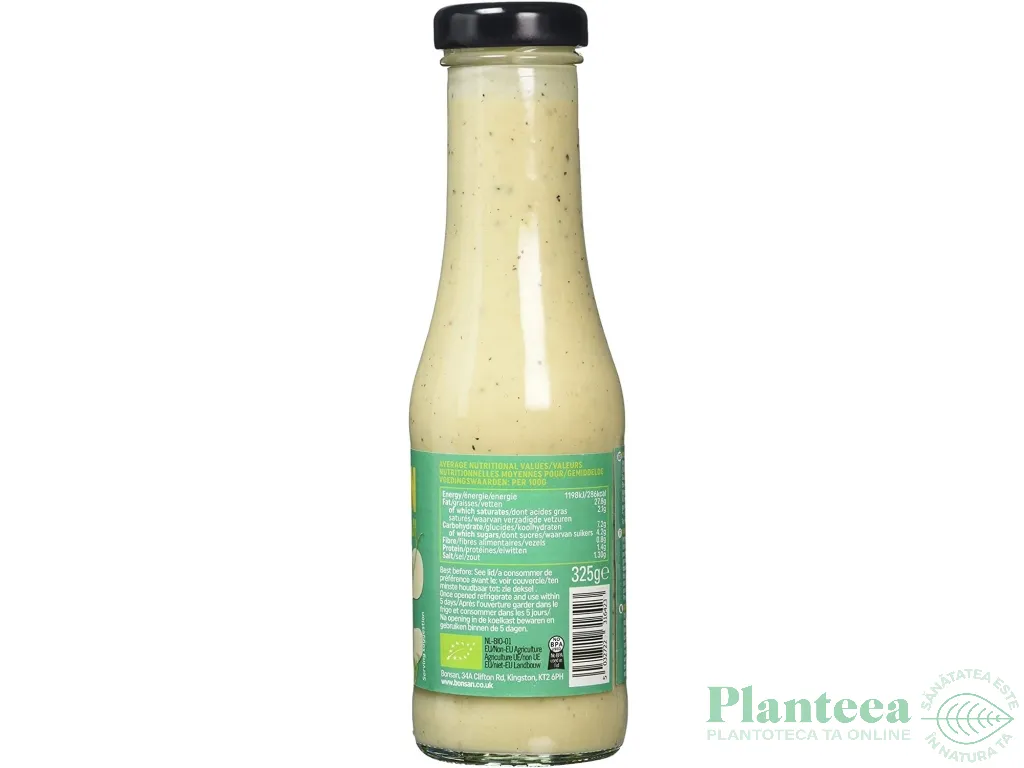 Sos mustar dulce vegan pt dressing 325g - BONSAN
