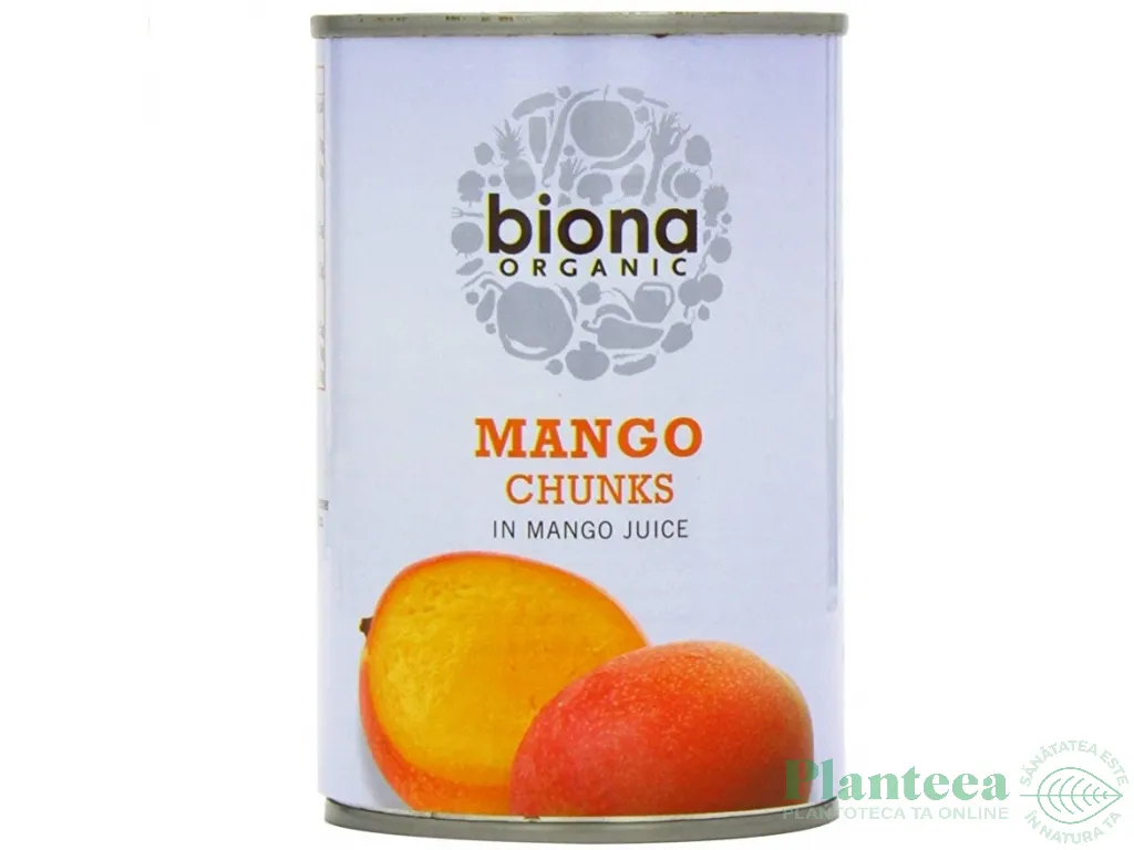 Compot mango bucati fara zahar eco 400g - BIONA
