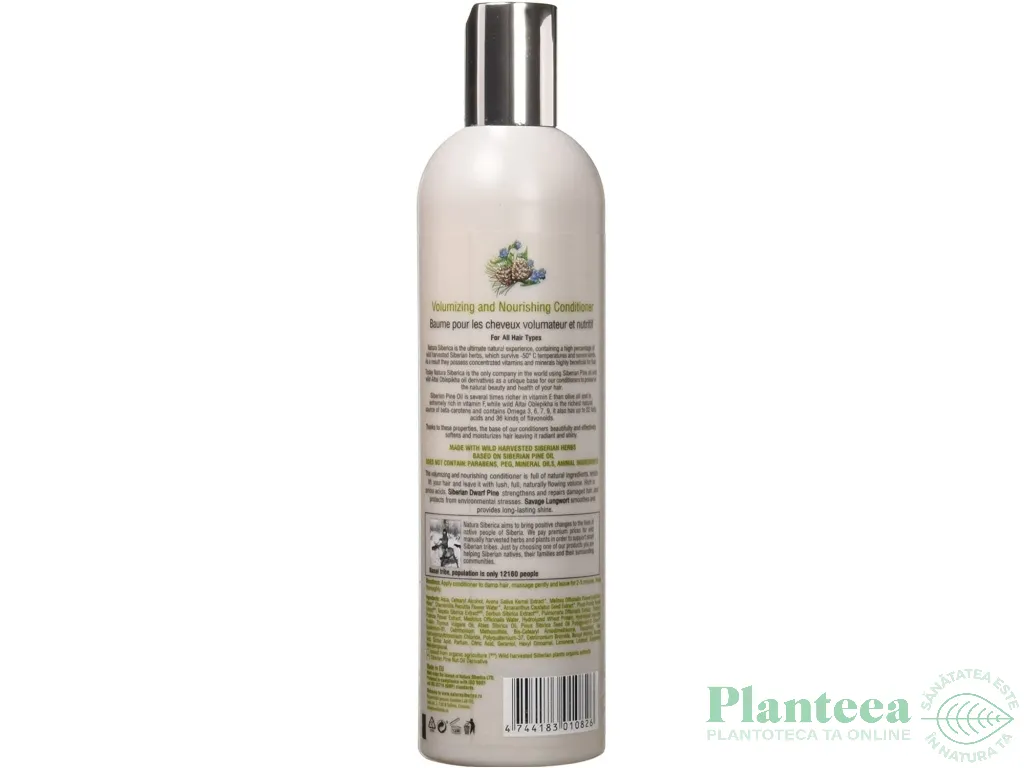 Balsam par toate tipurile volum ingrijire 400ml - NATURA SIBERICA