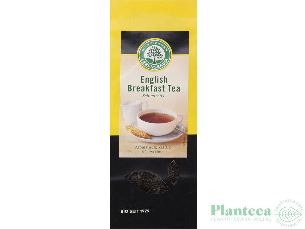 Ceai negru english breakfast eco 100g - LEBENSBAUM