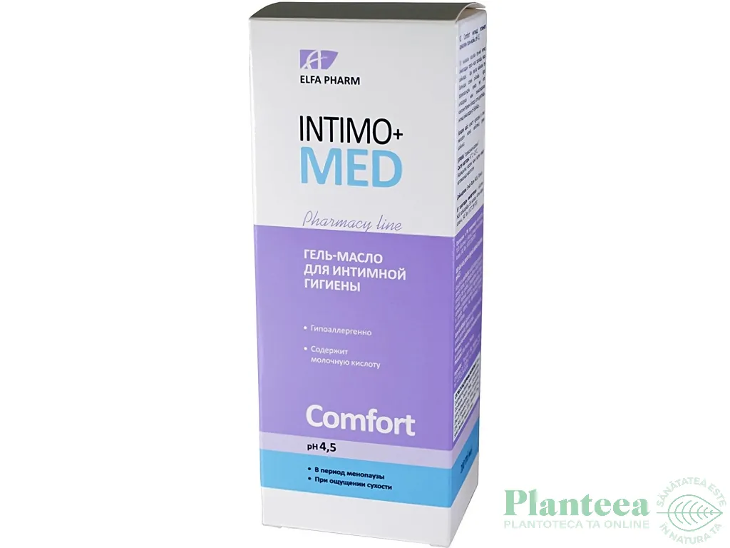 Gel ulei igiena intima menopauza senzatie uscaciune Comfort IntimoMed 200ml - ELFA PHARM