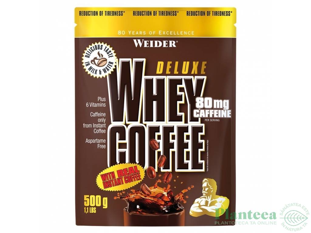 Pulbere proteica zer cafea instant Deluxe 500g - WEIDER