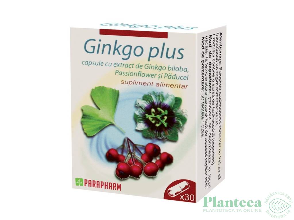 Ginkgo plus 30cps - PARAPHARM