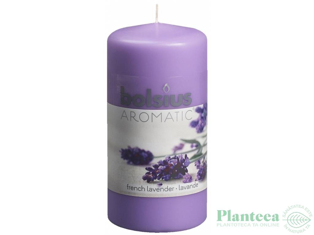 Lumanare parfumata stalp 22h lavanda 160g - BOLSIUS