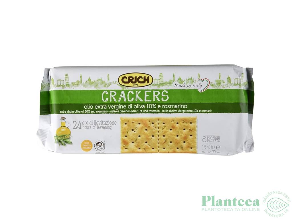 Crackers ulei masline rozmarin eco 250g - CRICH