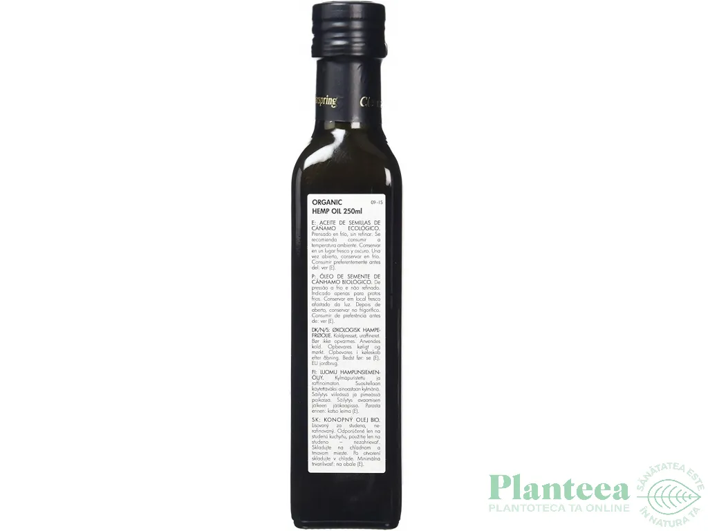 Ulei canepa presat la rece eco 200ml - CLEARSPRING