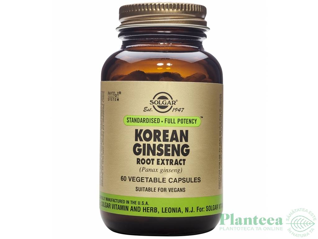 Ginseng coreean 60cps - SOLGAR