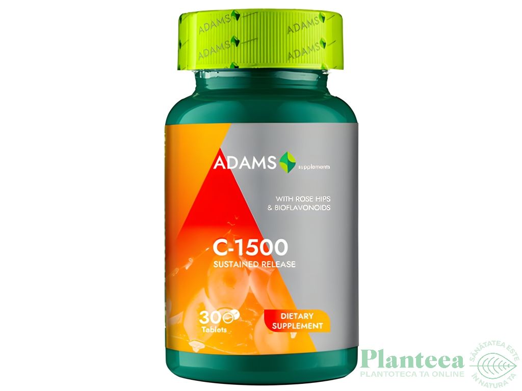 Vitamina C 1500mg macese bioflavonoide 30cp - ADAMS SUPPLEMENTS