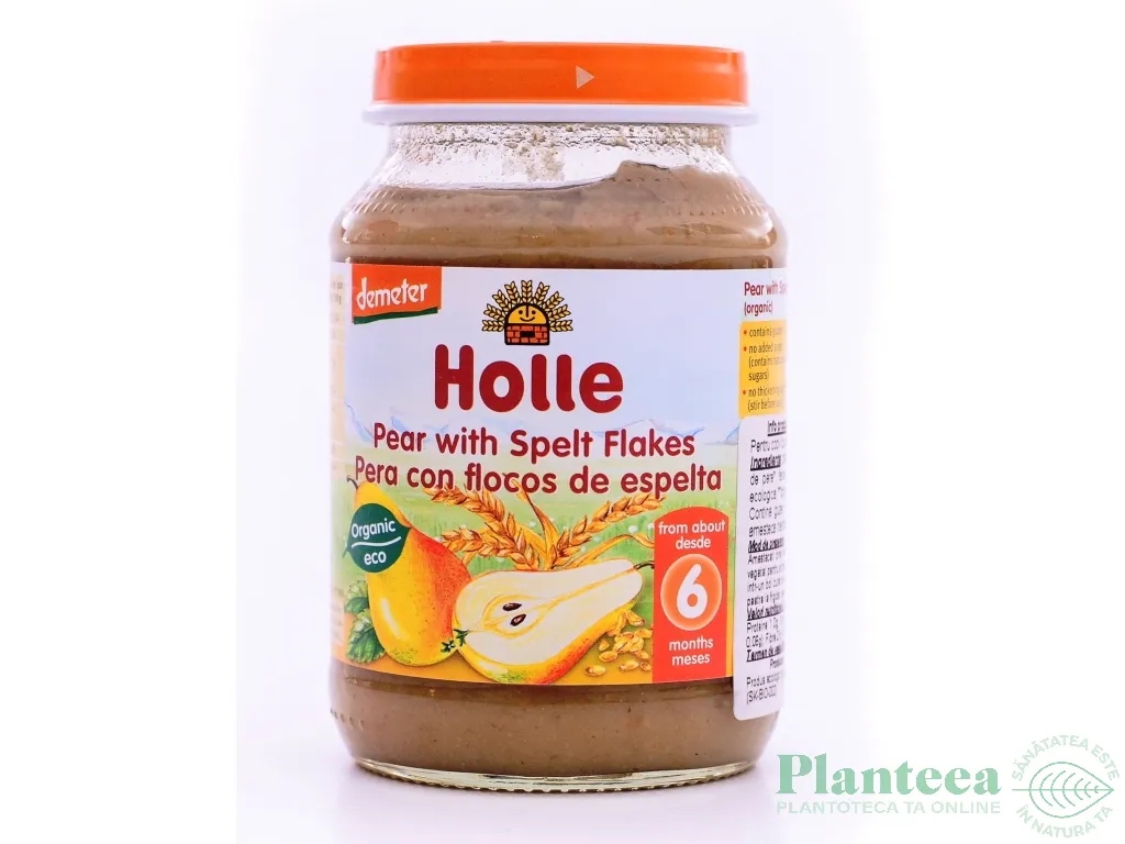Terci pere fulgi spelta bebe +6luni eco 190g - HOLLE
