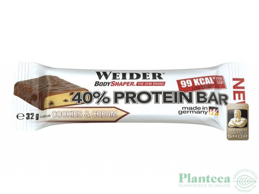 Baton proteic 40% ProteinBar cookie 32g - BODY SHAPER