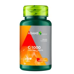 Vitamina C 1000mg portocale masticabile 30cp - ADAMS SUPPLEMENTS