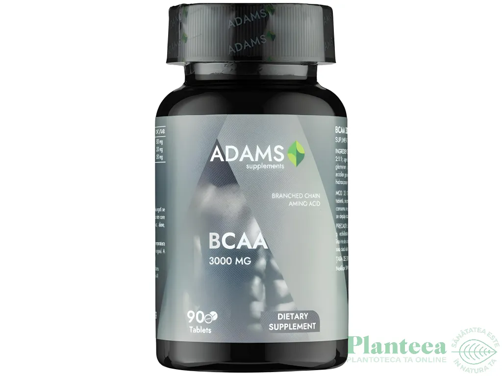 BCAA 3000mg Active Line 90cp - ADAMS SUPPLEMENTS