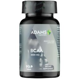 BCAA 3000mg Active Line 90cp - ADAMS SUPPLEMENTS