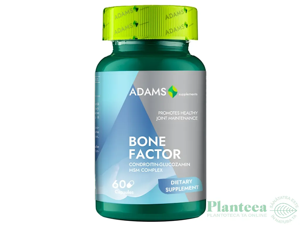 BoneFactor [MSM Glucozamina Condroitina] 60cps - ADAMS SUPPLEMENTS