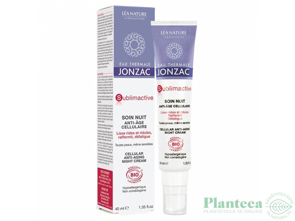 Crema tratament noapte antiage celular Sublimactive 40ml - JONZAC