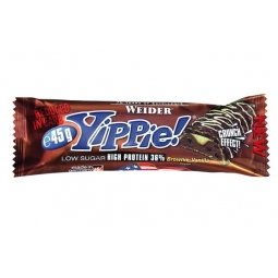 Baton proteic 36% Yippie brownie vanilie 45g - WEIDER